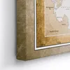 Hochwertige Canvas Weltkarte mit Kork-Pinnwand - 70x50 cm - Produktbild-Vorschau 3