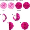 ZERODECO Set de décoration de fête Confetti roses Ballons Voir les images du produit 2