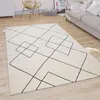Tappeto soggiorno moderno Skandi motivo a rombi pelo corto Anteprima dell’immagine prodotto 1