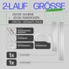 Gardinenschiene 210cm (1x90/1x120cm) / 2-läufig mit Produktbild-Vorschau 3