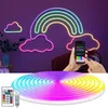 5m Neon Lichtband RGBIC LED Streifen USB Musik Sync App Produktbild-Vorschau 1