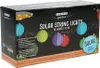LED Solar Lichterkette Lampions 4,5m Nylon Bunt / Kaltweiß Produktbild-Vorschau 12