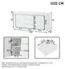Merax Hochglanz-Sideboard mit LED, Kommode mit 3 Schubladen Produktbild-Vorschau 7