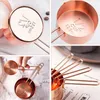 8er Set Edelstahl Messbecher und Messlöffel Roségold Produktbild-Vorschau 3