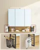 A collage of images showing a bathroom cabinet with storage solutions. Náhled obrázku produktu
