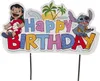 Topper per torta a punto - 16,5x13cm Compleanno Anteprima dell’immagine prodotto 1