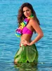 Gonna a foglia Hawaii accessorio costume colore verde - Anteprima dell’immagine prodotto 3
