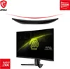 A curved gaming monitor with MSI branding and feature callouts. Podgląd zdjęcia produktu