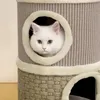 PawHut Tonneau à gratter pour chat arbre à chat sisal Voir les images du produit 8