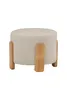 Pouf Coffey, poggiapiedi Ø52,5cm marrone. Anteprima dell’immagine prodotto 2