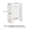 Osłona grzejnika FATIVO 78x19x101cm - Super wysoka osłona Podgląd zdjęcia produktu 4
