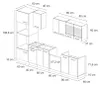 Aneks kuchenny Vicco R-Line Czarny beton 300 cm bez blatu Podgląd zdjęcia produktu 7