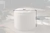 Hocker MODERN BAROCK 50cm champagner Samt Aufbewahrungkorb Produktbild-Vorschau 7