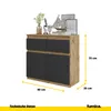 FURNICA - NOAH - Kommode / Sideboard mit 2 Schubladen und 2 Produktbild-Vorschau 2