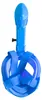 Aga Masque de plongée bleu avec tuba pliable, dimension XS Voir les images du produit 5