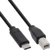 InLine USB 2.0 Kabel, USB-C Stecker an B Stecker, schwarz, Produktbild-Vorschau 9