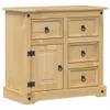 vidaXL Credenza  80x40x75 cm in legno di pino massiccio Anteprima dell’immagine prodotto 2