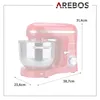 AREBOS Küchenmaschine 1500 W | 6 L Edelstahl | Rühr-, Produktbild-Vorschau 14