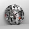 Wanduhr - Rund - Glasuhr - Paris Stadt Zuhause - 30x30cm - Produktbild-Vorschau 4