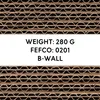 A close-up of corrugated cardboard layers with text overlay. Produktbild-Vorschau