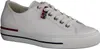 A white leather sneaker is shown against a white background. Produktbild-Vorschau