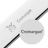 A close-up of a stainless steel measuring spoon, with branding and material information highlighted. A circular inset magnifies the "Cromargan" text. Anteprima dell’immagine prodotto