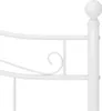 vidaXL Lit blanc métal 160x200 cm Voir les images du produit 5