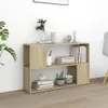 vidaXL Regál Sonoma Dub 100x24x63 cm odvodený výrobok z Náhľad obrázku produktu 2