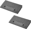 ProPlus 2er-Set Auffahrrampe 50 x 27 x 7 cm – Schwarz Produktbild-Vorschau 1