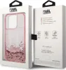 The image shows the packaging of a Karl Lagerfeld iPhone case, with the case itself visible through a window in the packaging. Náhled obrázku produktu