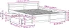 vidaXL Massivholzbett ohne Matratze Weiß 140x200 cm Produktbild-Vorschau 8