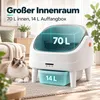70L Cassetta Igienica Autopulente, App & 8 Sensori, Anteprima dell’immagine prodotto 3