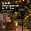 Boltze Sturmaschenbecher Aschenbecher Schwarz Weiß Eisen Produktbild-Vorschau 14