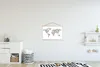 MuchoWow® Textilposter Weltkarte - Farben - Schmetterlinge Produktbild-Vorschau 2