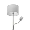 Lindby Stehleuchte Colima, grau, Stoff, Leselampe, 170cm Produktbild-Vorschau 5