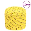 vidaXL Corde de bateau jaune 18 mm 100 m polypropylène Voir les images du produit 6