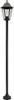 A black outdoor lamp post on a white background. Produktbild-Vorschau