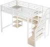 Flieks Etagenbett 140x200cm mit Schreibtisch und Regal, Produktbild-Vorschau 11