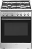 Smeg Concert CX60GMX cucina Elettrico Gas Acciaio inox Anteprima dell’immagine prodotto 1