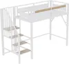 Lit mezzanine métallique Sweiko 90 x 200 cm, encadrement de Voir les images du produit 10