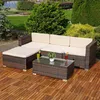 Mucola Gartenmöbel 5tlg. Gartenlounge Sitzgruppe Gartenset Produktbild-Vorschau 2