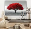 Leinwand Bilder 90x60 cm - Lebensbaum - Rot - Natur - Produktbild-Vorschau 7