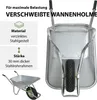 Schubkarre 100 Liter verzinkter Stahl 250 kg Tragkraft Produktbild-Vorschau 7