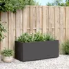 vidaXL Bac à plantes gris foncé 80x36x35 cm PP Voir les images du produit 3