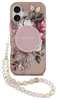 Guess IML Flowers Strap MagSafe kryt pre iPhone 17 ružový Náhľad obrázku produktu 1