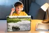 MuchoWow® Laptop Aufkleber Sticker Cover Nashorn im Wasser Produktbild-Vorschau 3