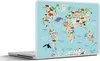 MuchoWow® Laptop Aufkleber Sticker Cover Weltkarte - Kinder Produktbild-Vorschau 1