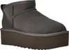 A single gray UGG boot with a platform sole is shown against a white background. Voir les images du produit
