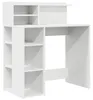 vidaXL Scrivania con ripiano bianco 90 x 48 x 101,5 cm Anteprima dell’immagine prodotto 1