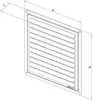 Lüftungsgitter - Deckel NVM, 150 x 150 mm K, Edelstahl 0710 Produktbild-Vorschau 2